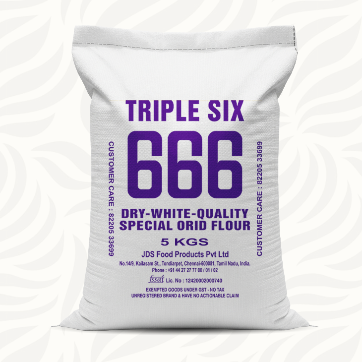 JDS 666 ORID DHALL FLOUR / Urad Flour / Urid Flour / Black-gram Flour (DRY WHITE QUALITY) 5kg