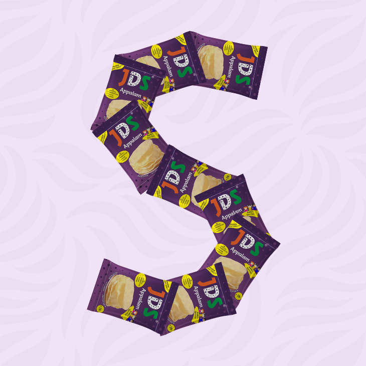JDS APPALAM Kutties Special (3 Inch) 20gm (Buy 10 Get 4 Free) - Image 3